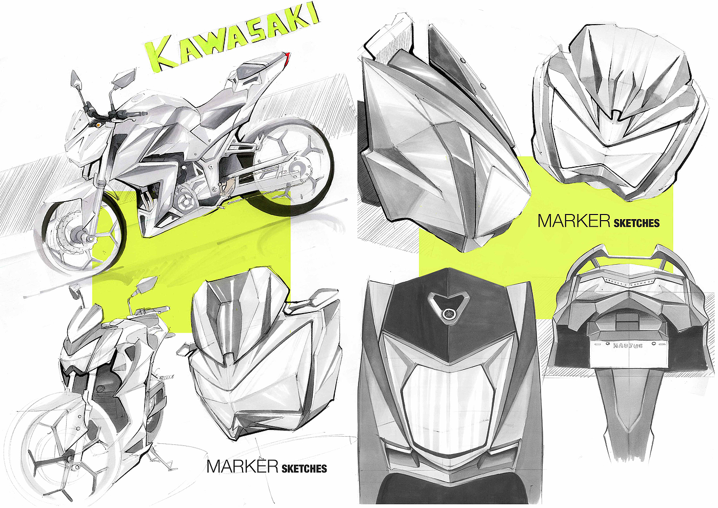 Hand drawn，motorcycle，Great God's small picture book series，