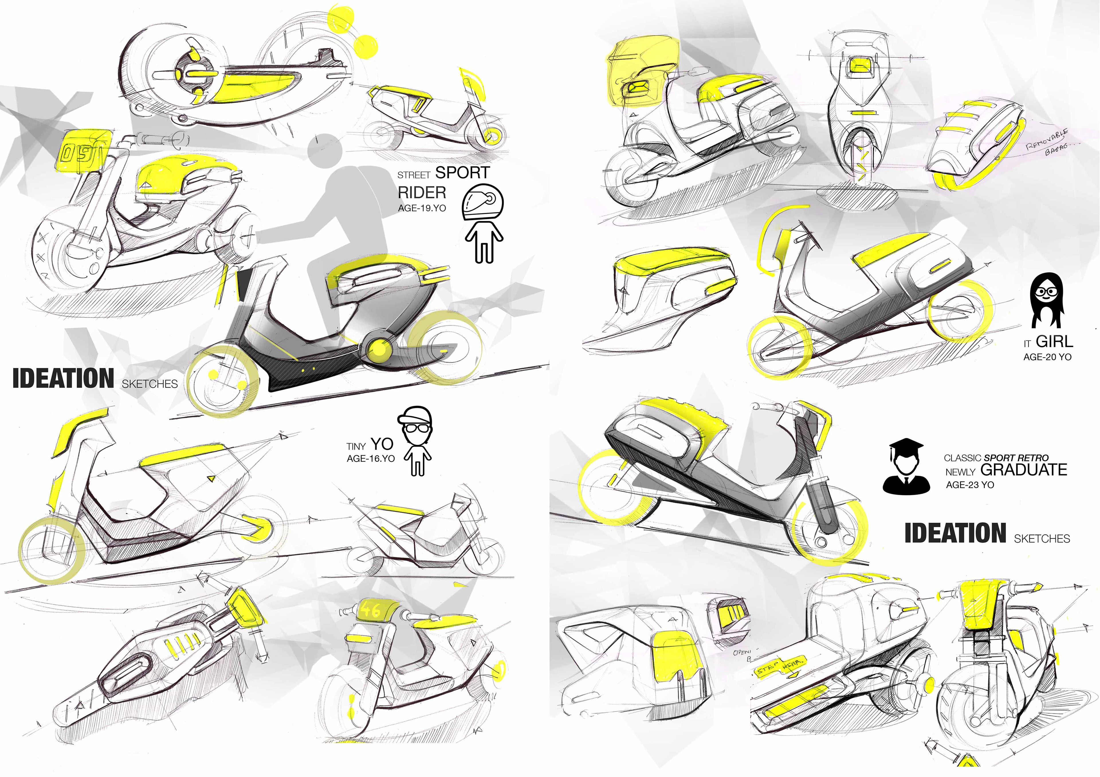 Hand drawn，motorcycle，Great God's small picture book series，