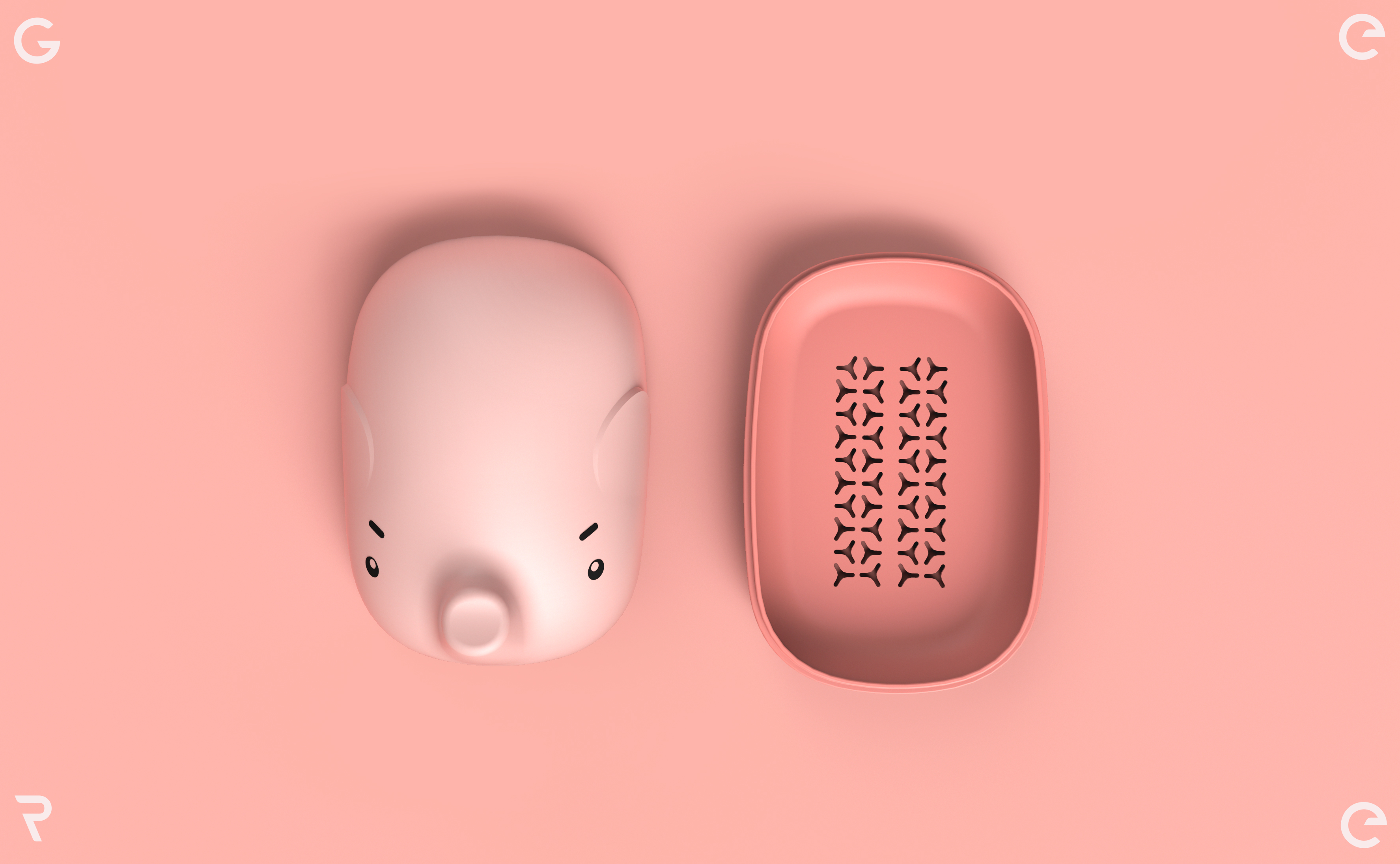 Bathroom supplies，Grey design，Soap box，Receive，