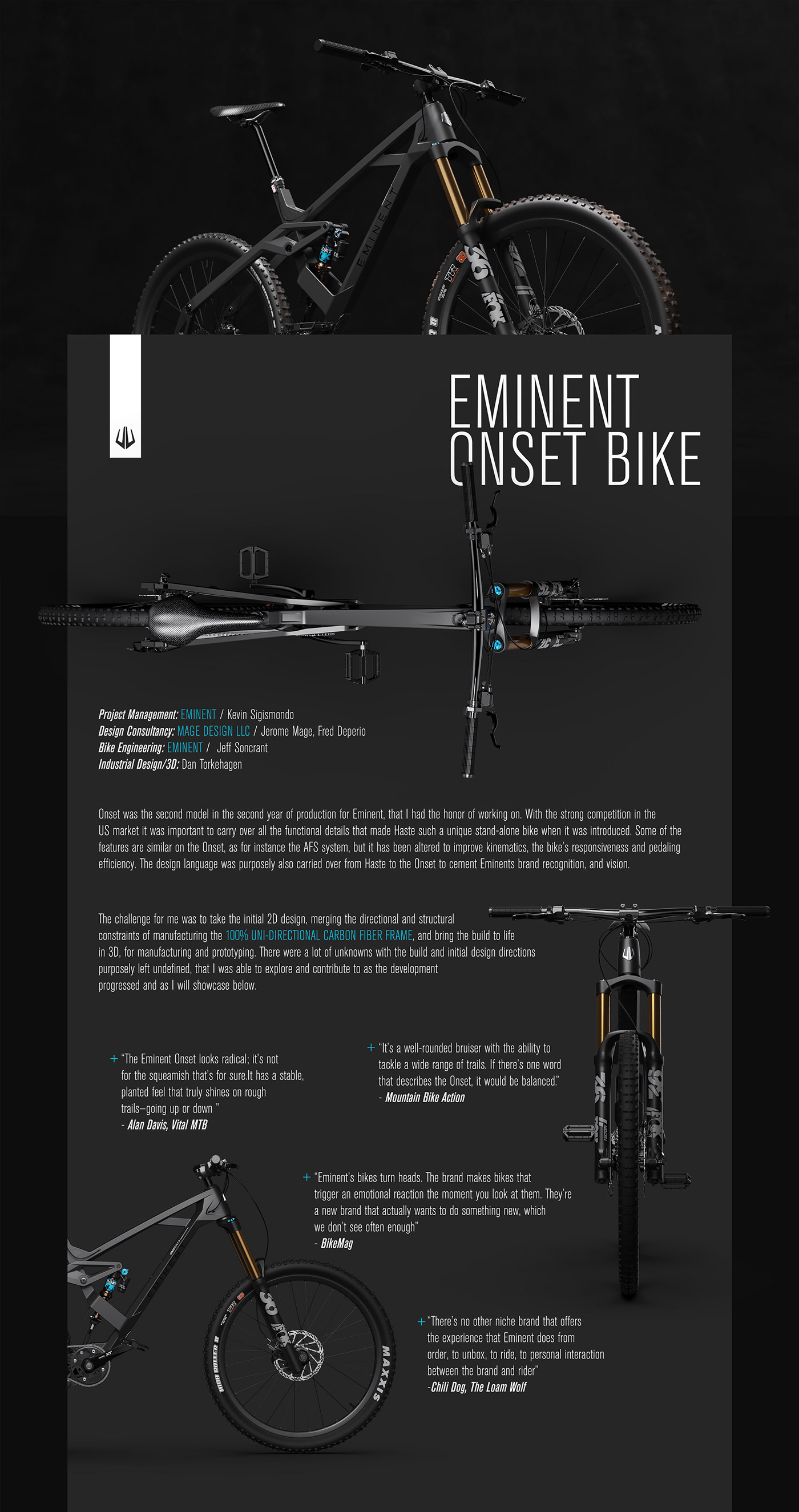 Mountain bike，EMINENT，Onset 29，cross-country，
