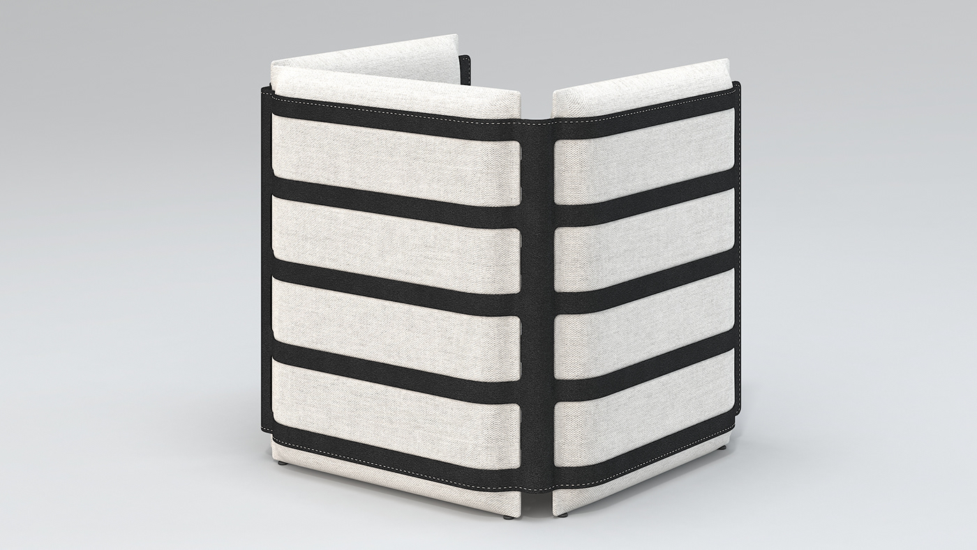 M-O，chair，furniture design ，fabric art，