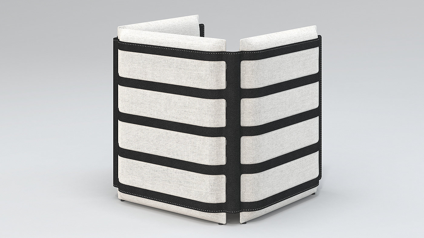 M-O，chair，furniture design ，fabric art，