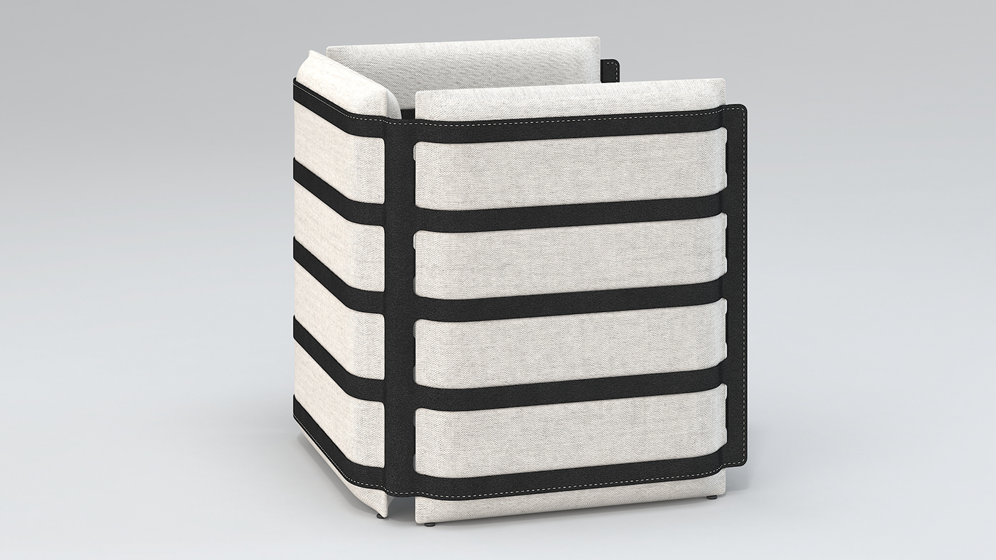 M-O，chair，furniture design ，fabric art，