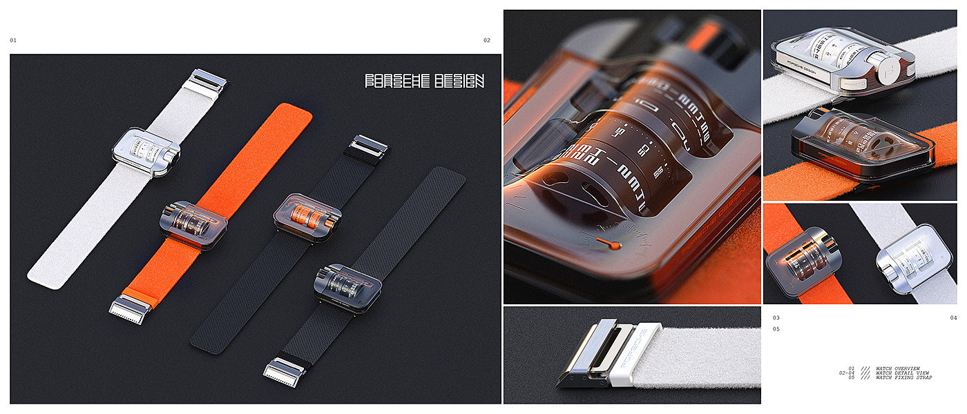 Wrist watch，Porsche，wearable devices ，concept，