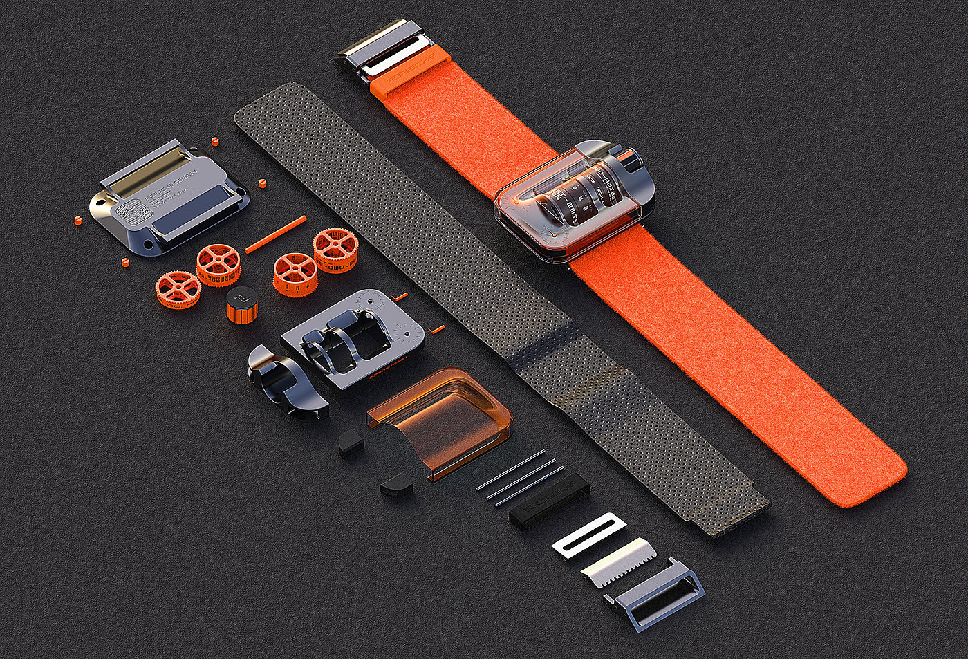 Wrist watch，Porsche，wearable devices ，concept，