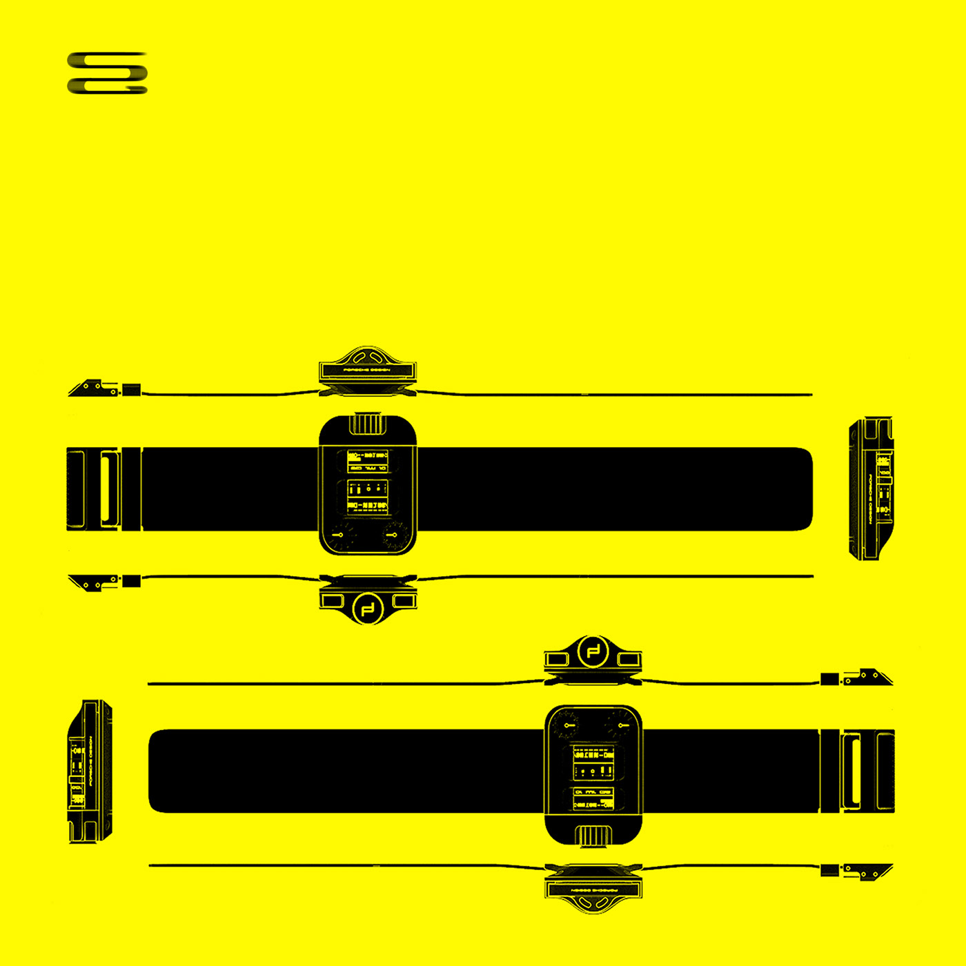 Wrist watch，Porsche，wearable devices ，concept，