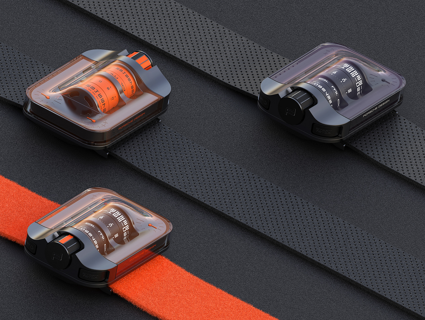 Wrist watch，Porsche，wearable devices ，concept，