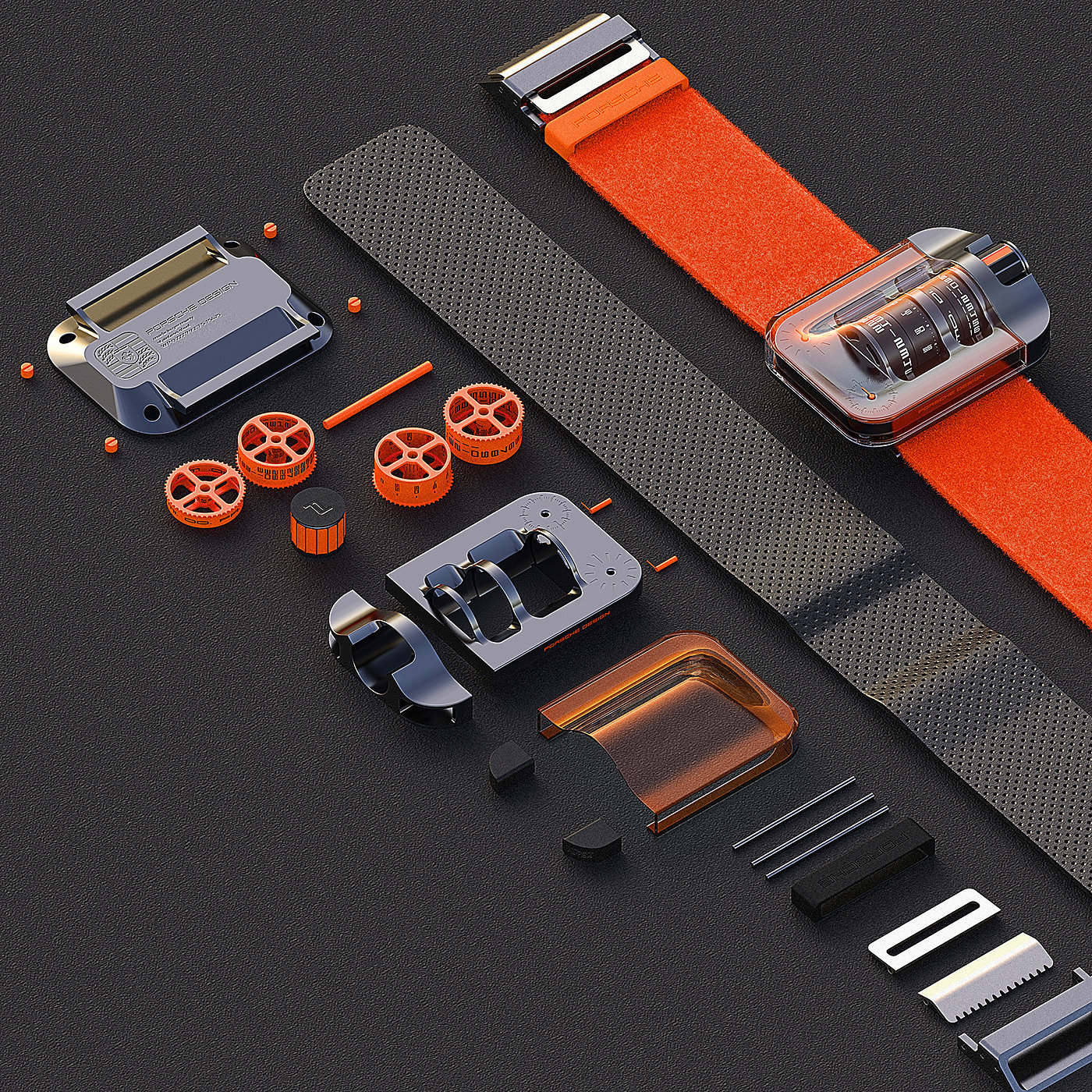 Wrist watch，Porsche，wearable devices ，concept，