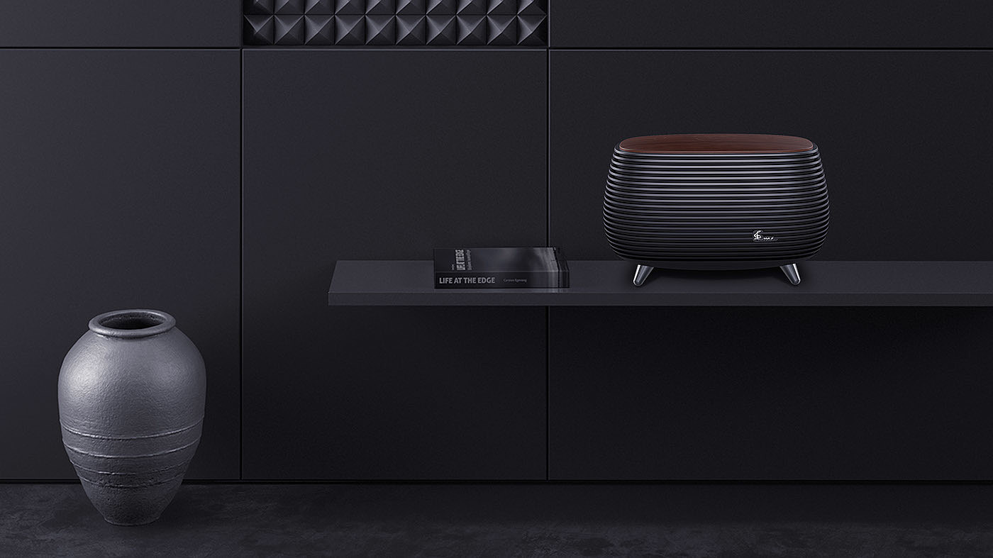 loudspeaker box，wireless，black，woodiness，