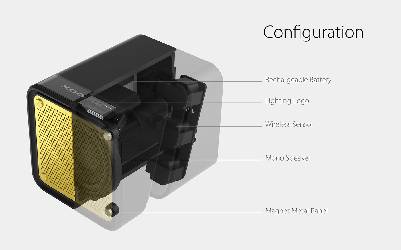 loudspeaker box，Xoopar，Cubic block，