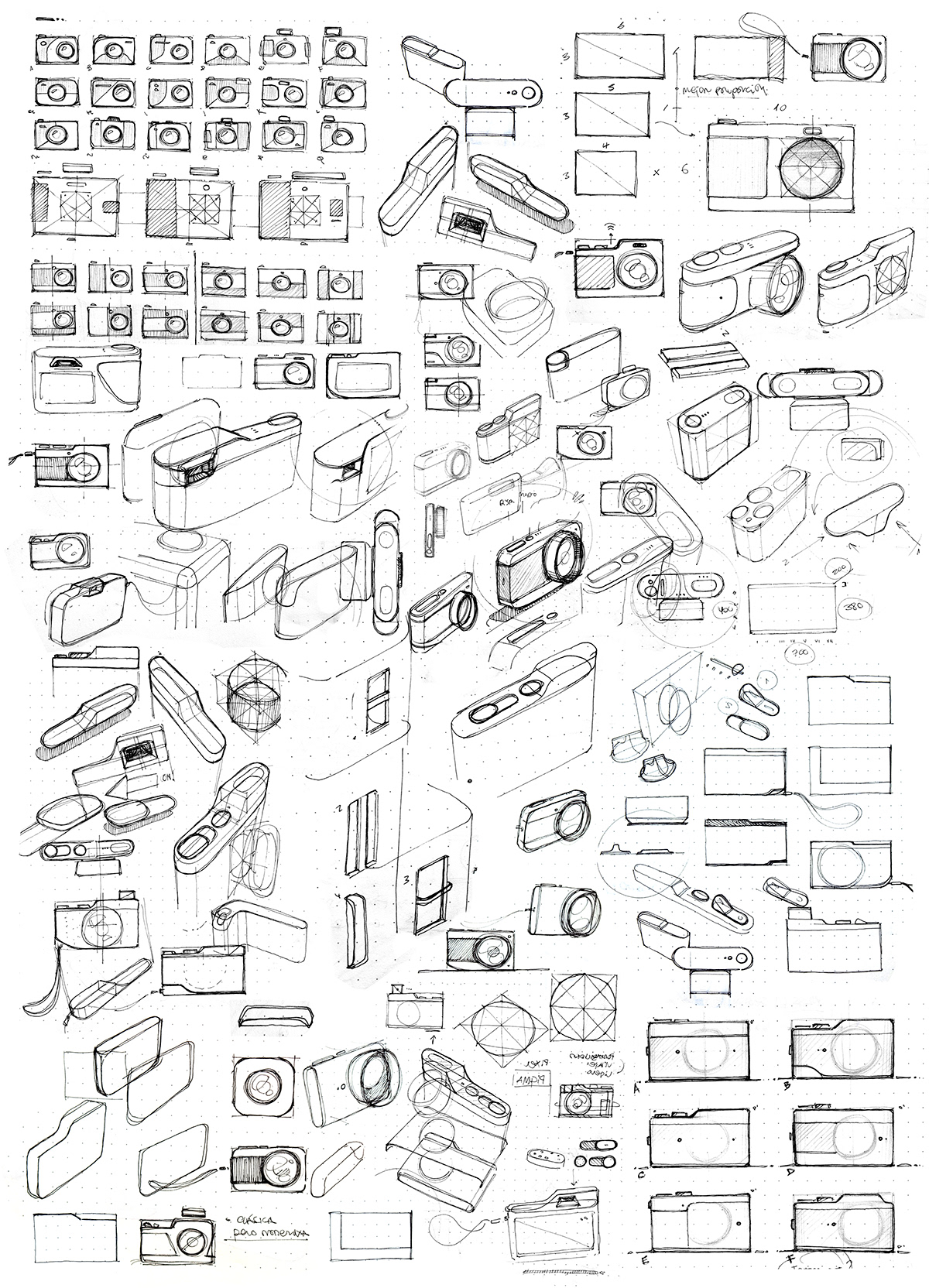 camera，compact，modern，Multicolor，