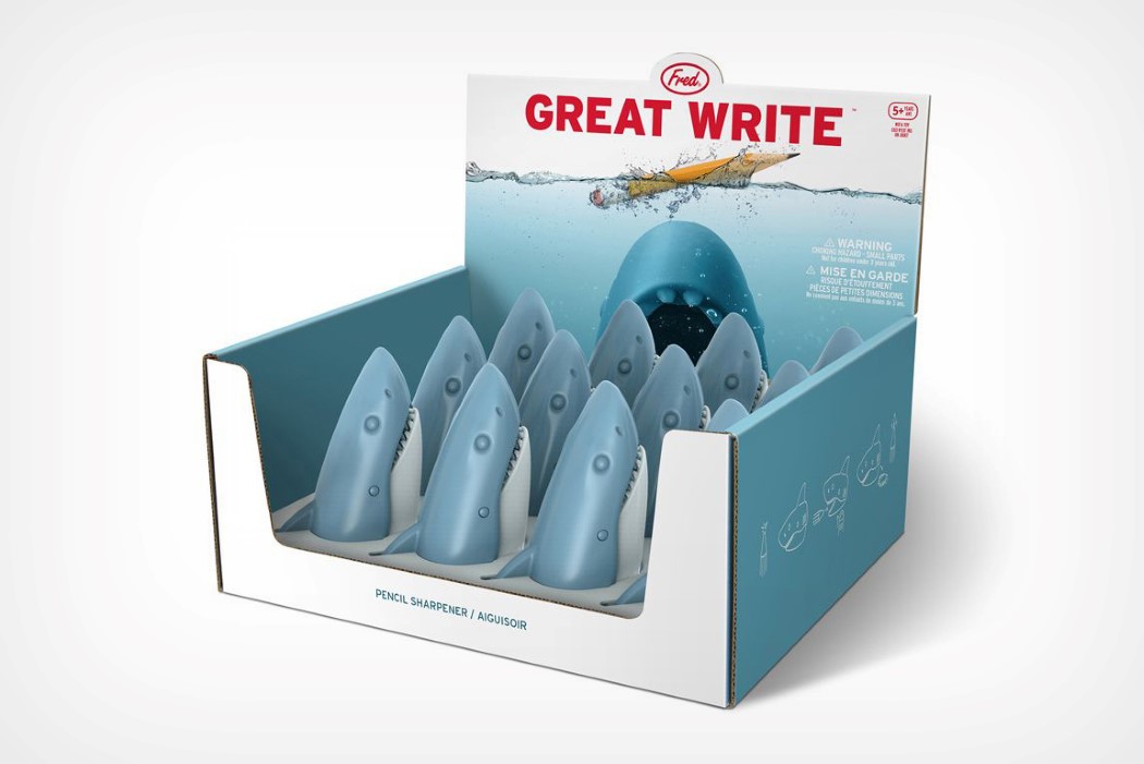 pencil sharpener，shark，Interesting，to work in an office，