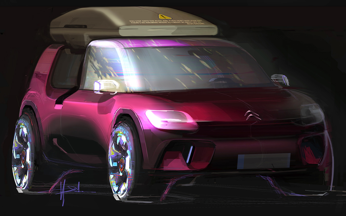 automobile，sketch，Cool，