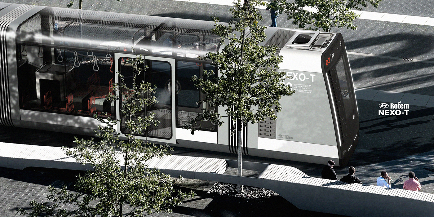 tram，concept，modern，Graphic Artist Designer，