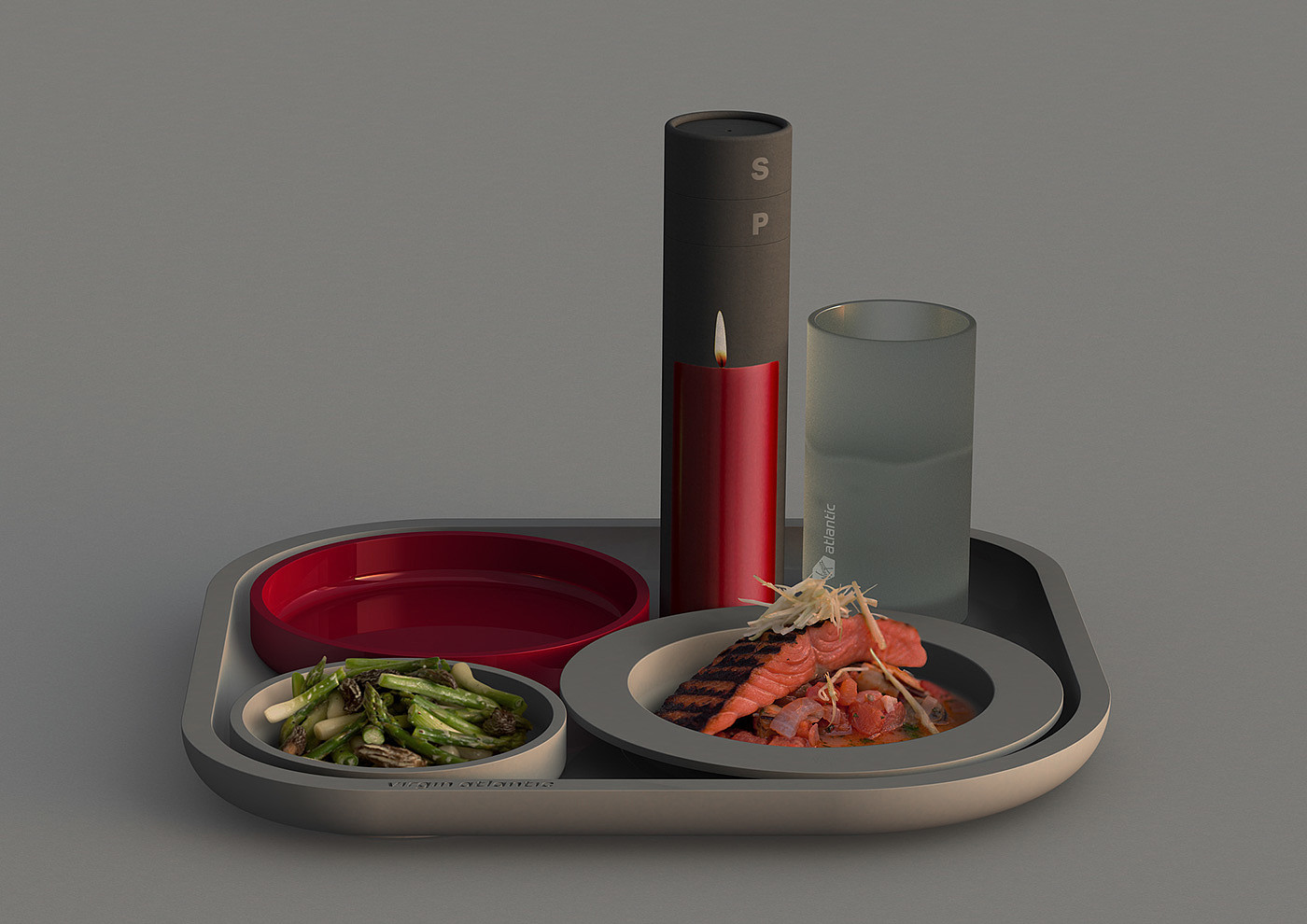 Virgin Airlines，tableware，Dinner plate，Plane meal，Simplicity，