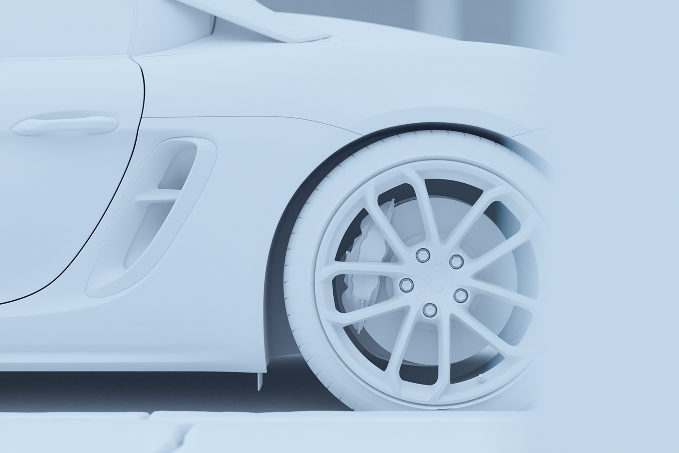 Porsche，cgi，Render，Porsche 718 Spyder，