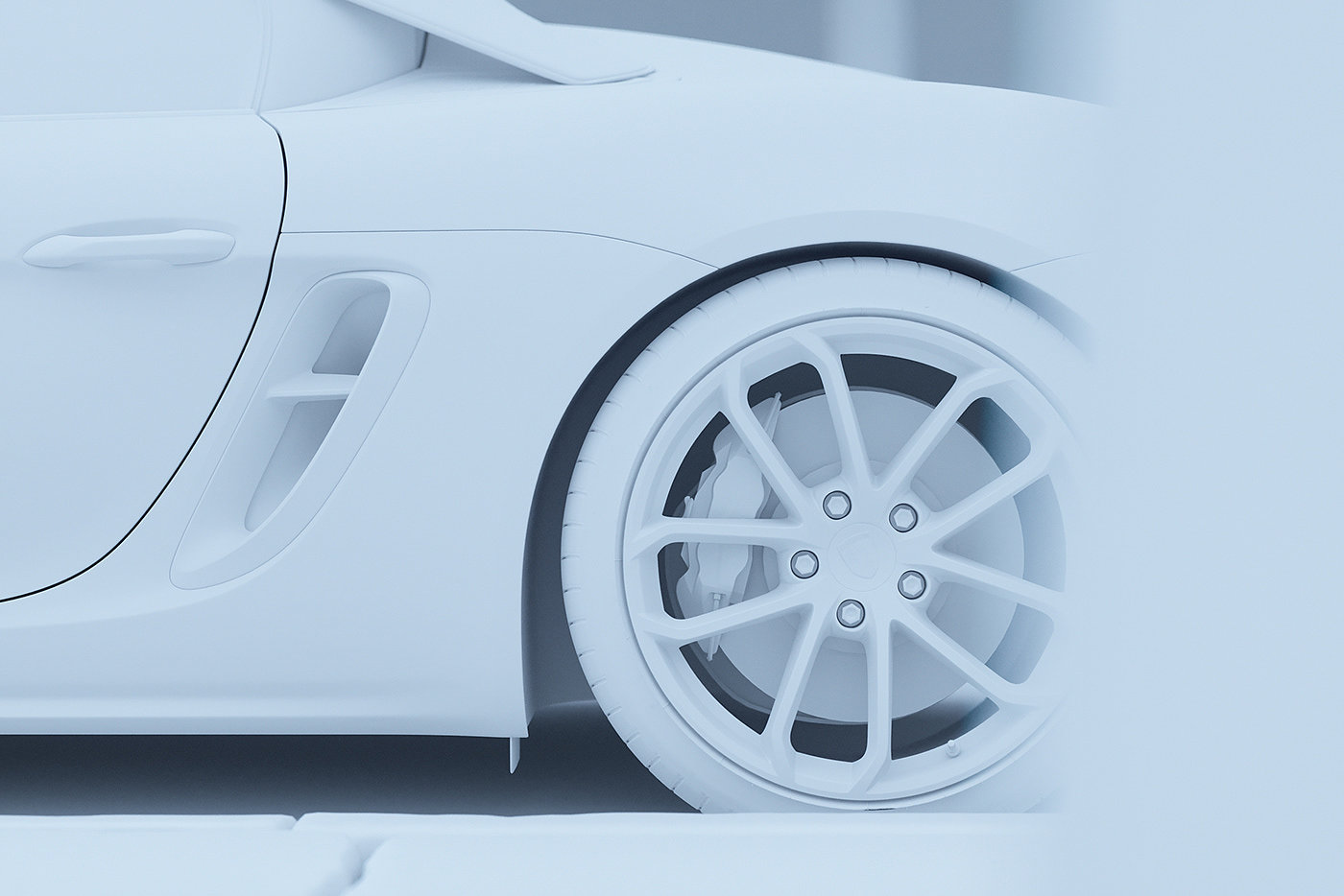 Porsche，cgi，Render，Porsche 718 Spyder，