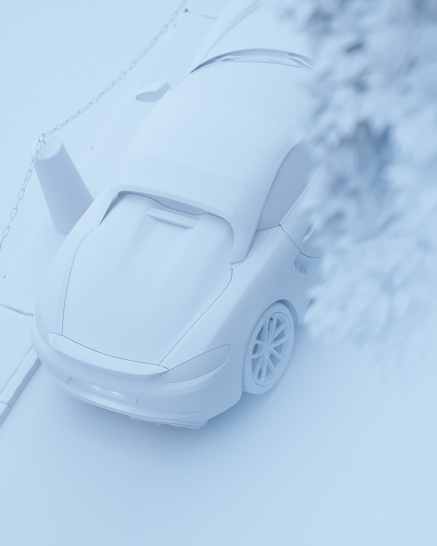 Porsche，cgi，Render，Porsche 718 Spyder，