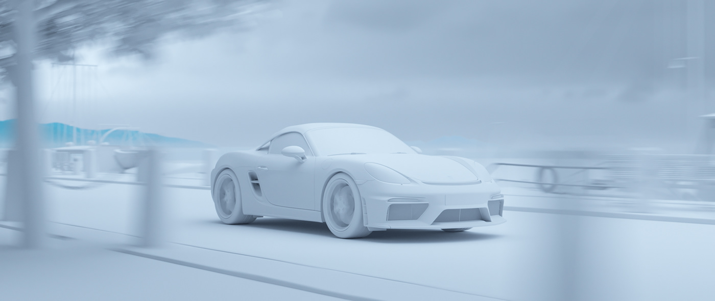 Porsche，cgi，Render，Porsche 718 Spyder，