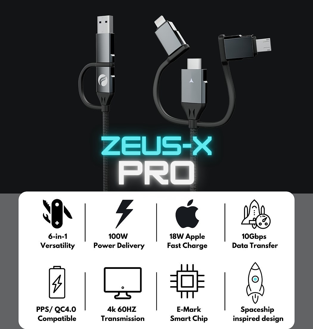 Cable，currency，6 in 1，multi-function，Charging line，Zeus-X，