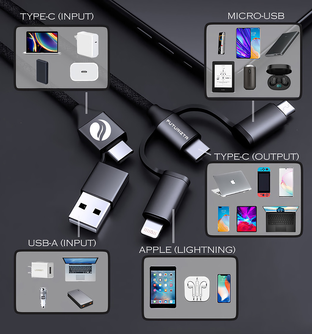 Cable，currency，6 in 1，multi-function，Charging line，Zeus-X，