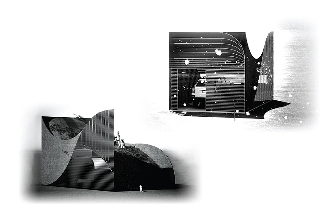 garage，sustainable，ecology，Parking lot，solar energy，Volvo，