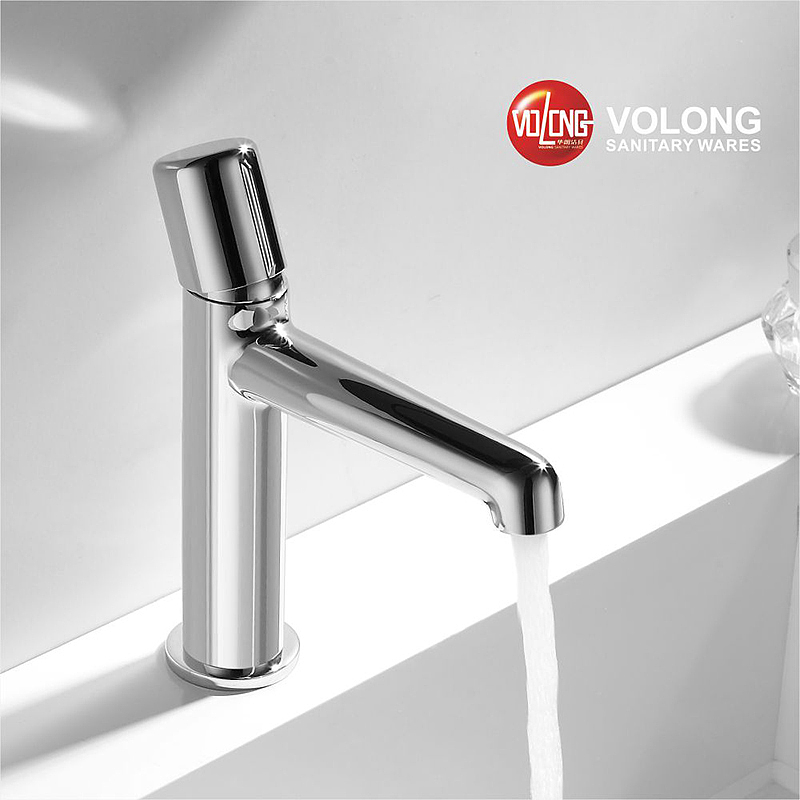 Round, chrome plated, sanitary ware, faucet，