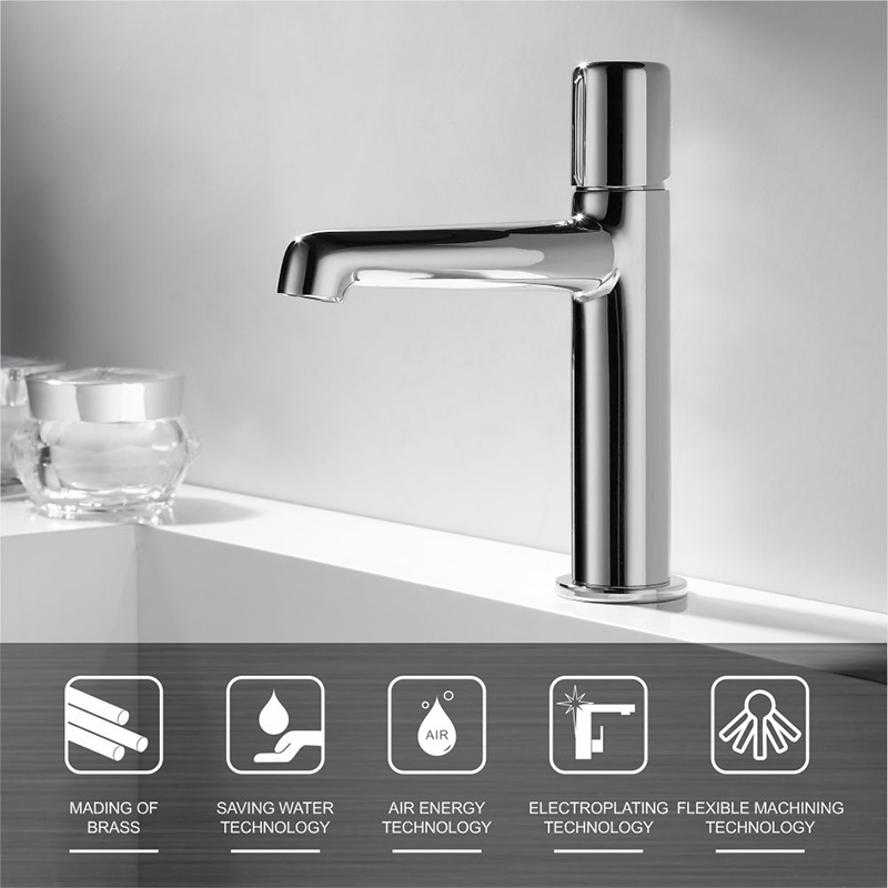 Round, chrome plated, sanitary ware, faucet，