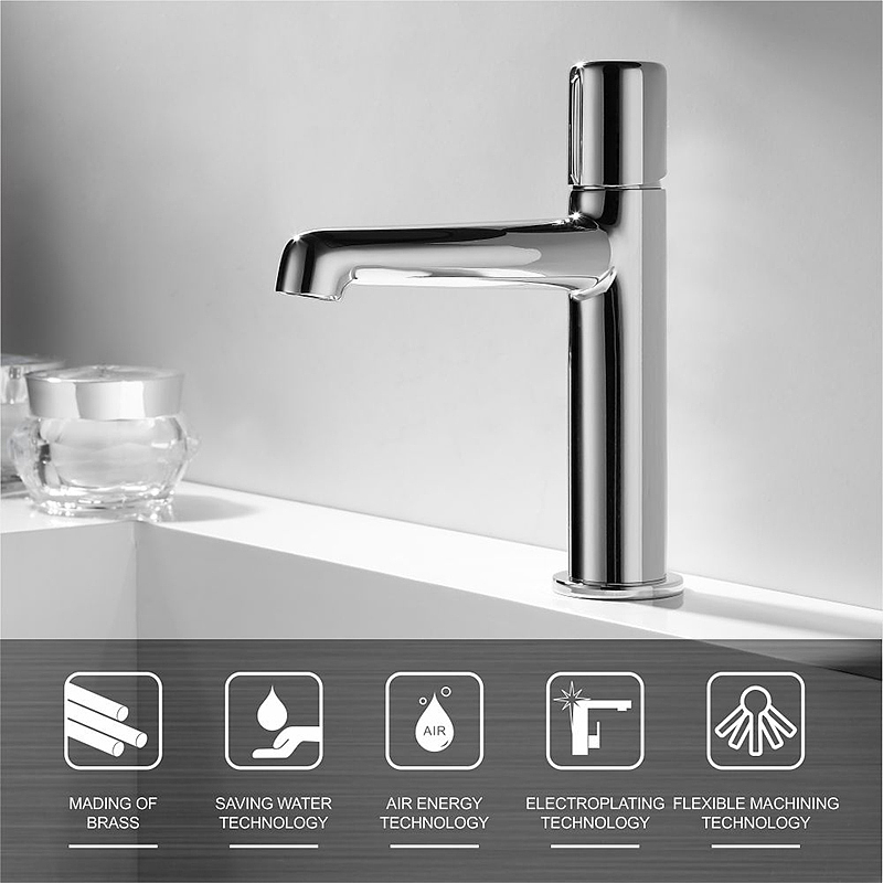 Round, chrome plated, sanitary ware, faucet，