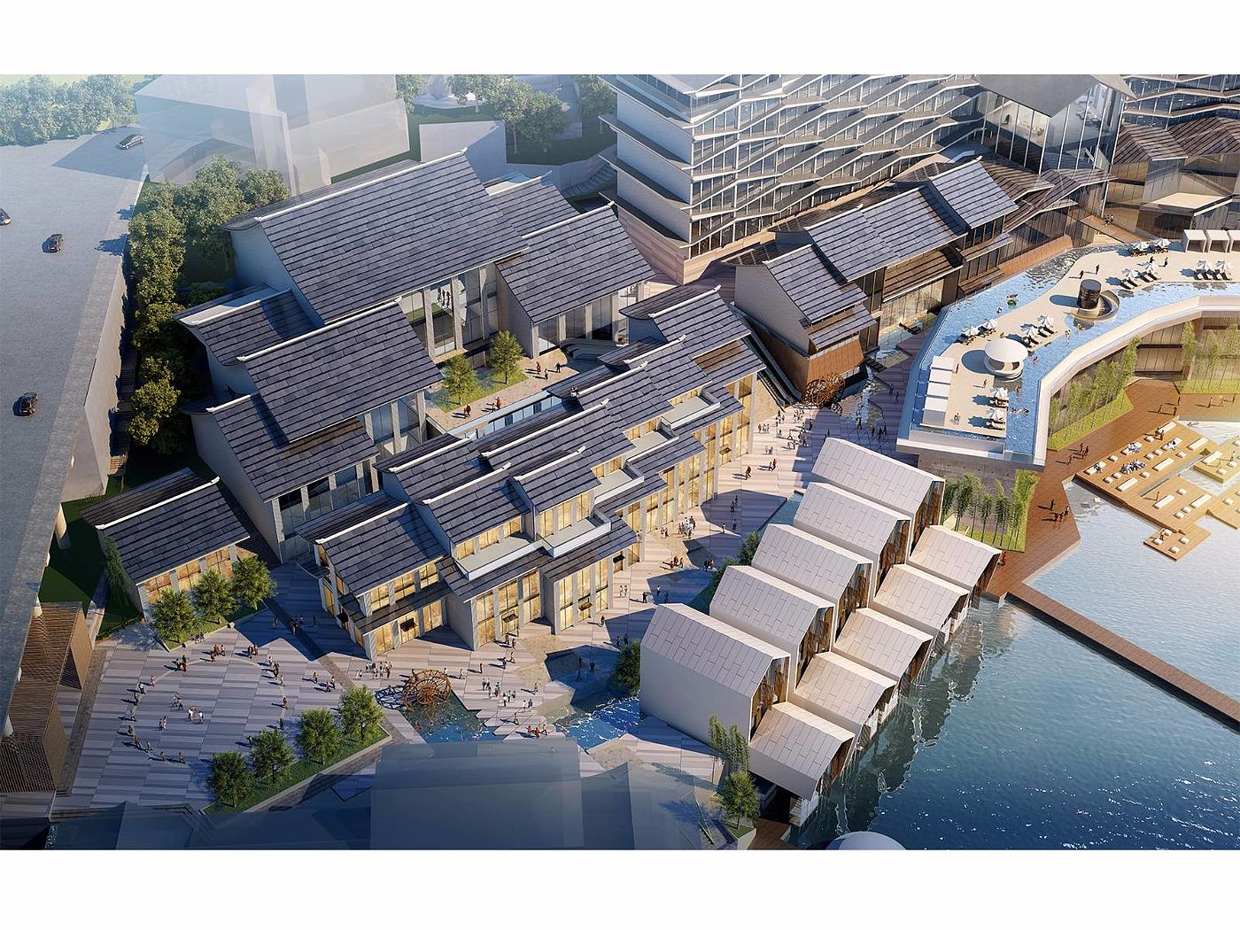 space，Commercial buildings，