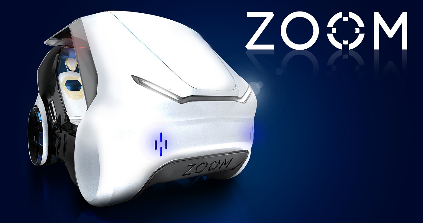 Zoom，自动驾驶，汽车，概念，智能，