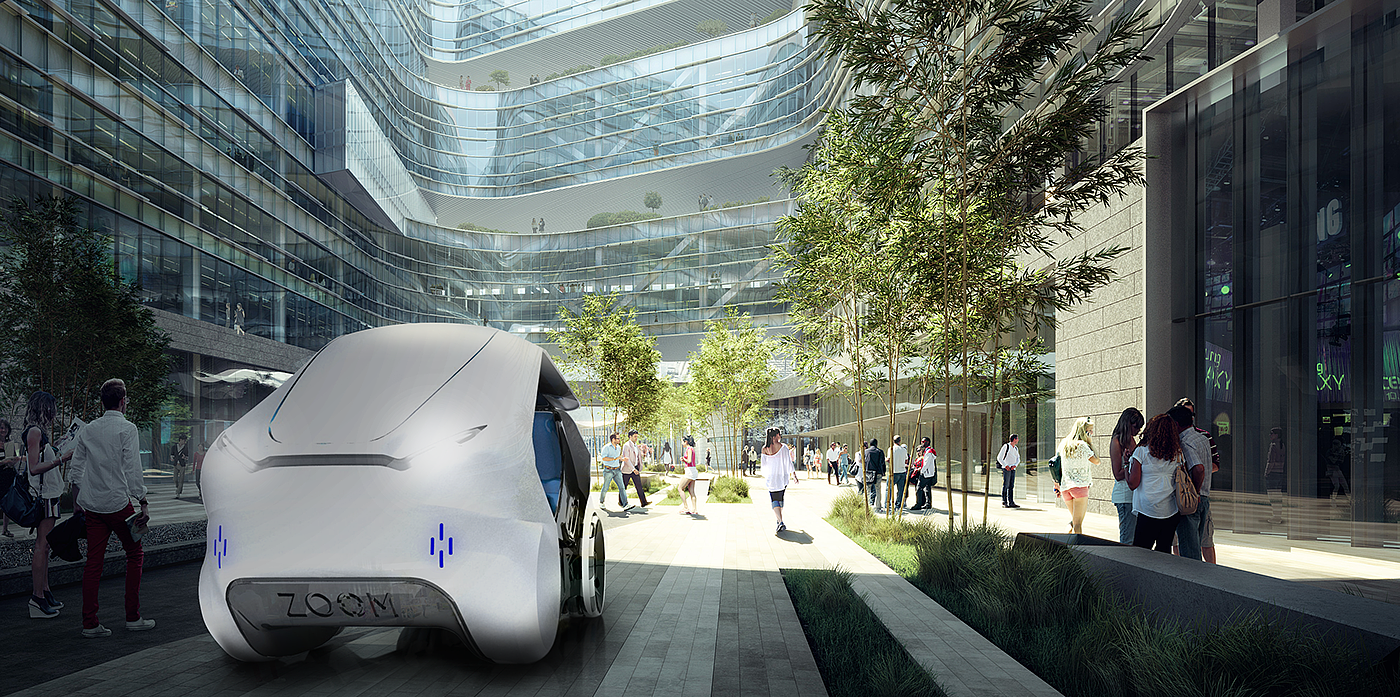 Zoom，Automatic driving，automobile，concept，intelligence，