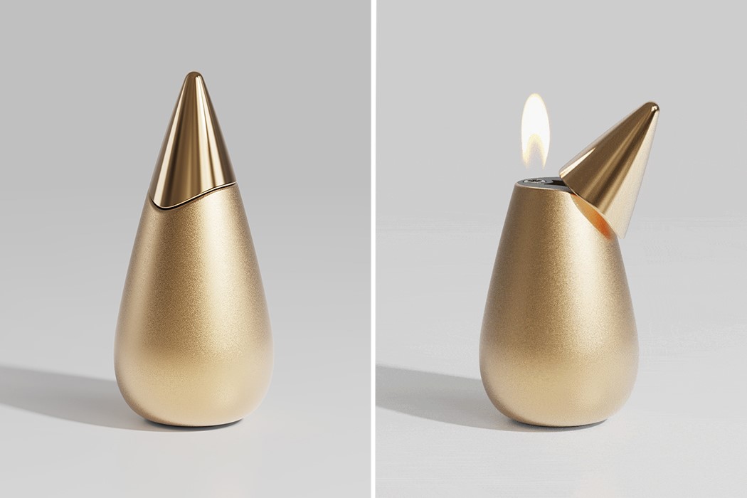 lighter，Tiny flame，The cigarette lighter，Metal finish，