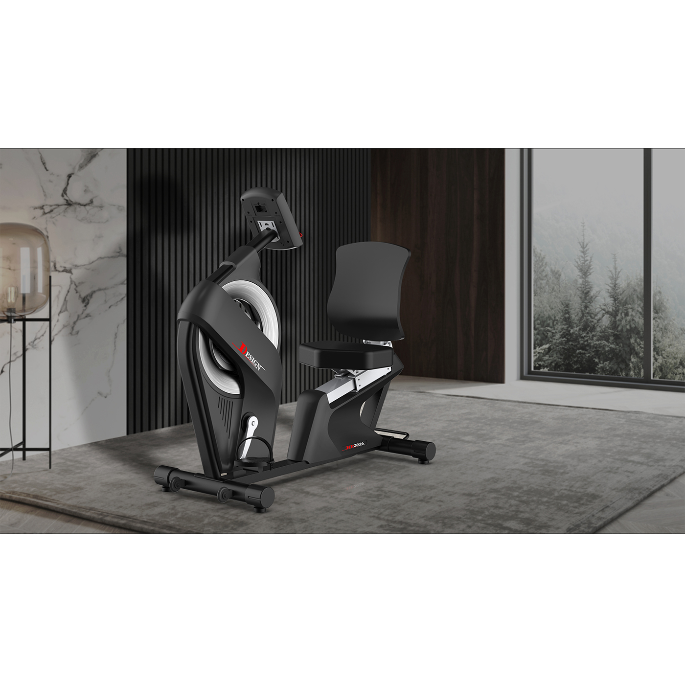 Yunzhongfei bc99613 horizontal fitness bike，