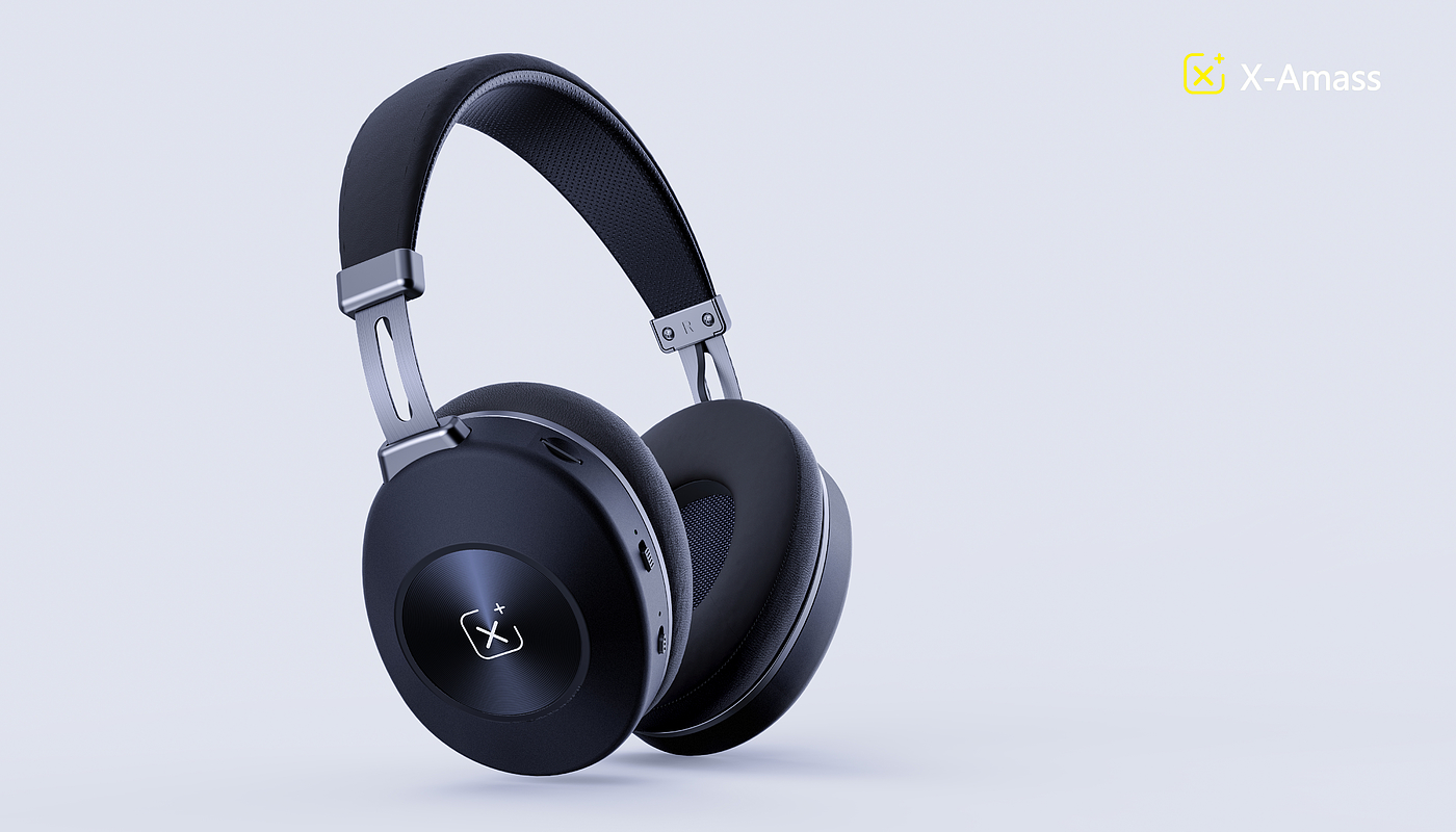 headset，Bluetooth，Rendering product design，intelligence，Rendering and typesetting，