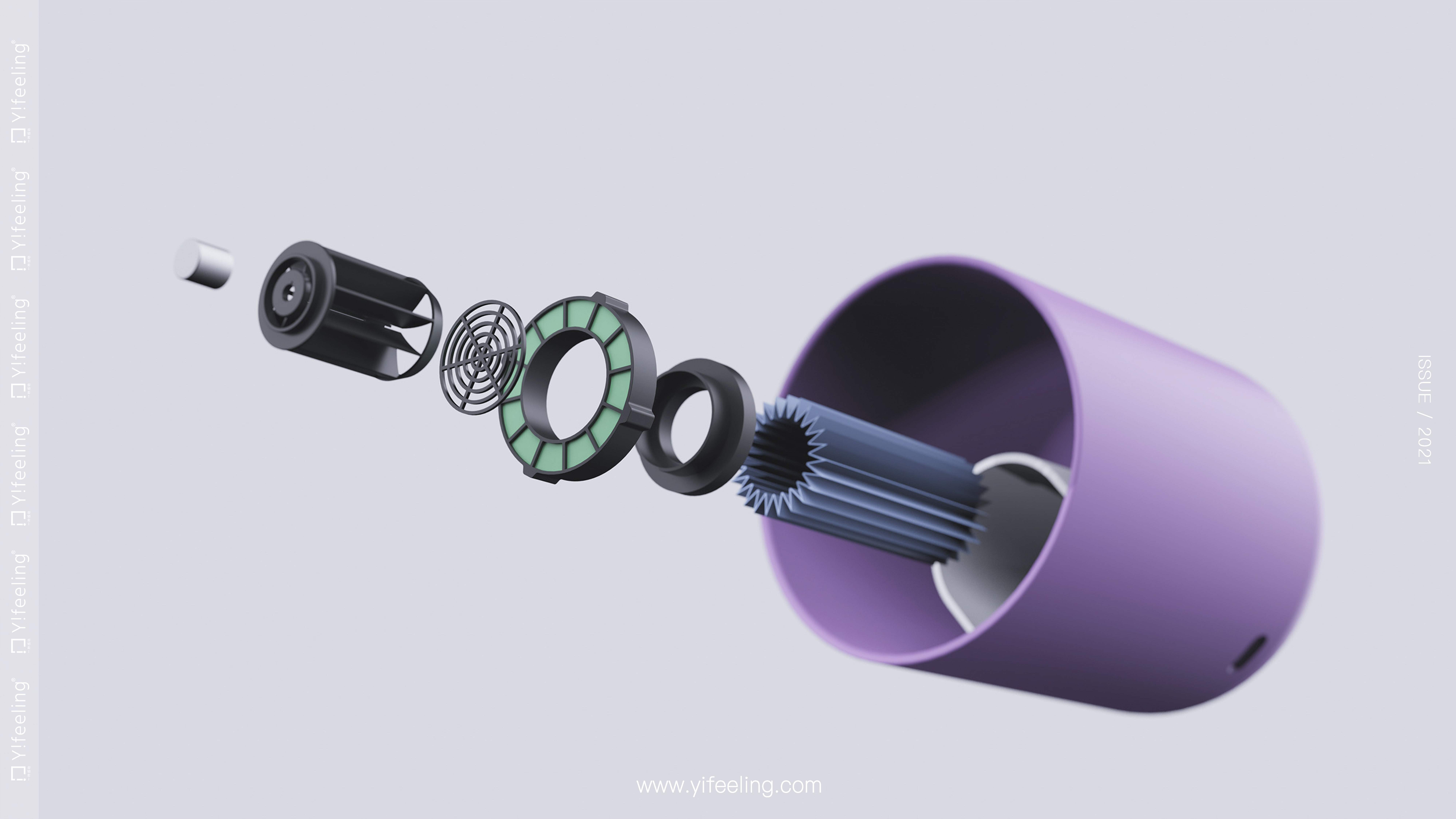 product design，sample reels，industrial design，Keyshot rendering，Humidifier，Postgraduate entrance examination retest，Behance homepage recommendation，