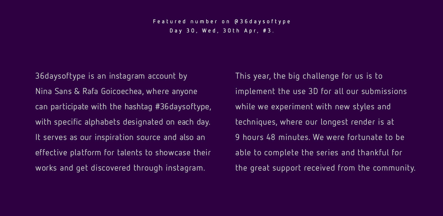 Creative activities，36daysoftype，Instagram，