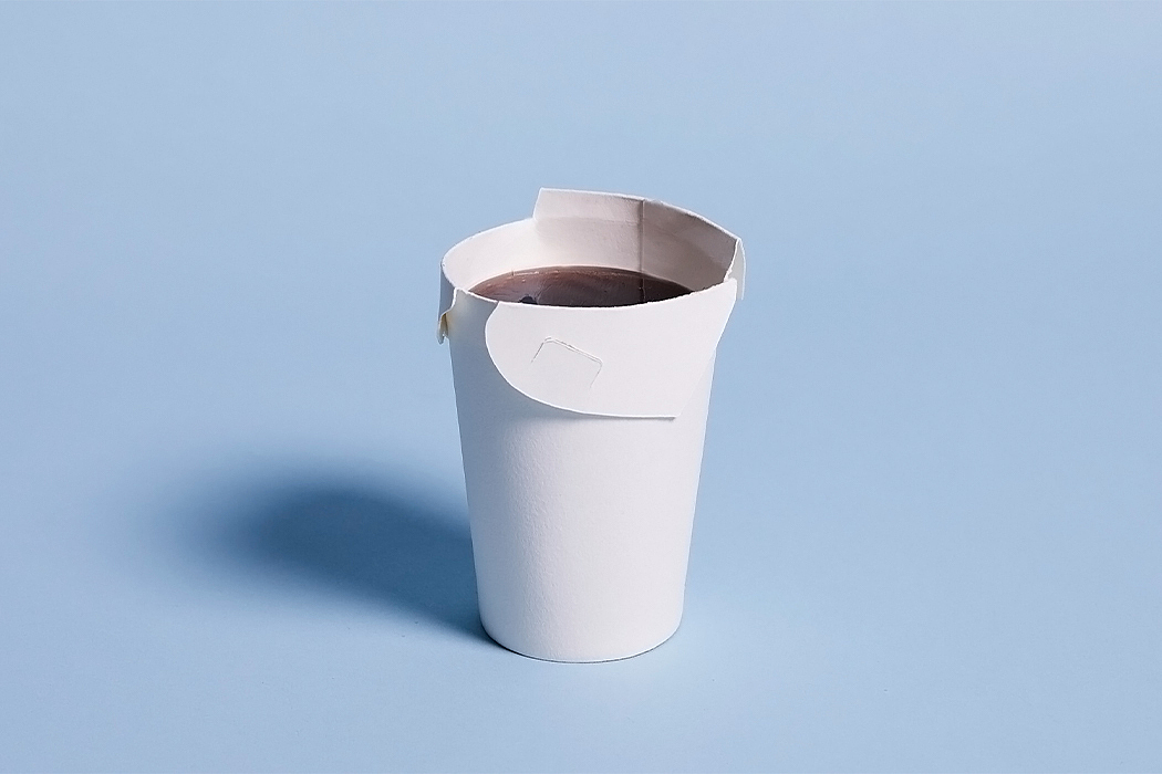 Unocup，paper cup，Folding flap，