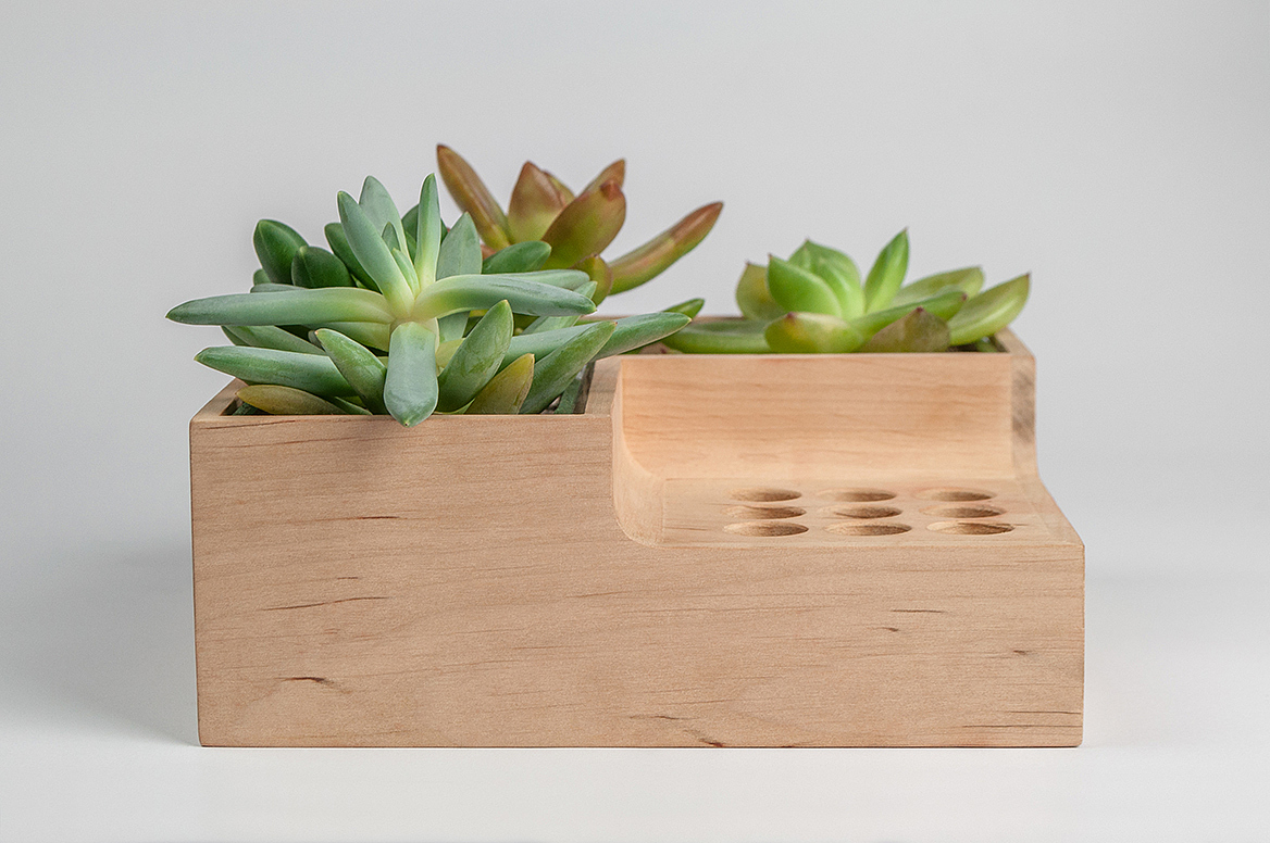 Potted plants，pen container，Eco pot，wood，