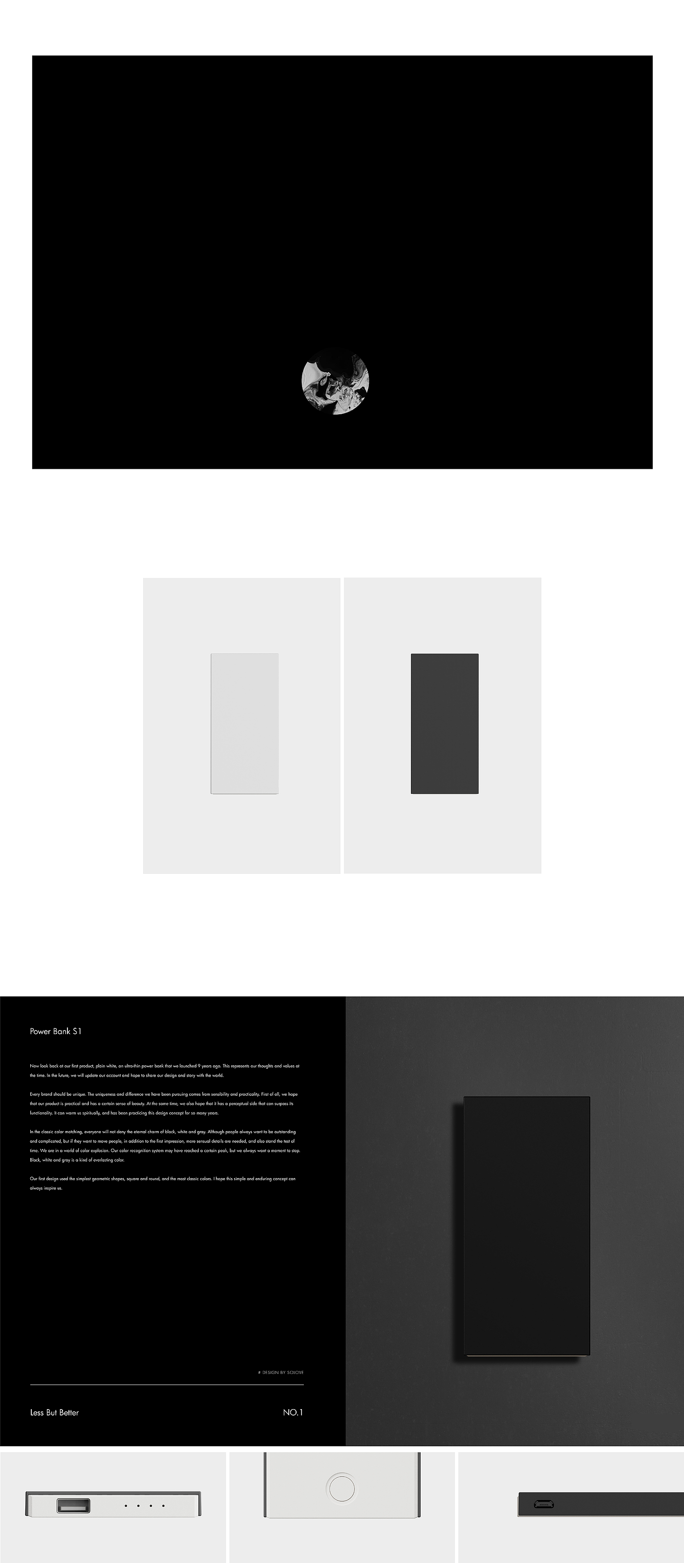 Plain white，Ultra thin power bank，black and white，Square，