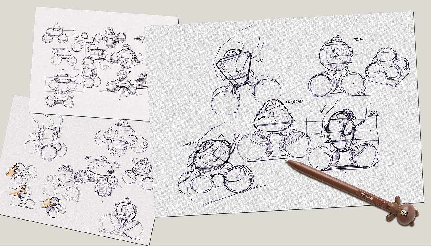 Toys，Massager，Little bear，spacecraft，conceptual design，