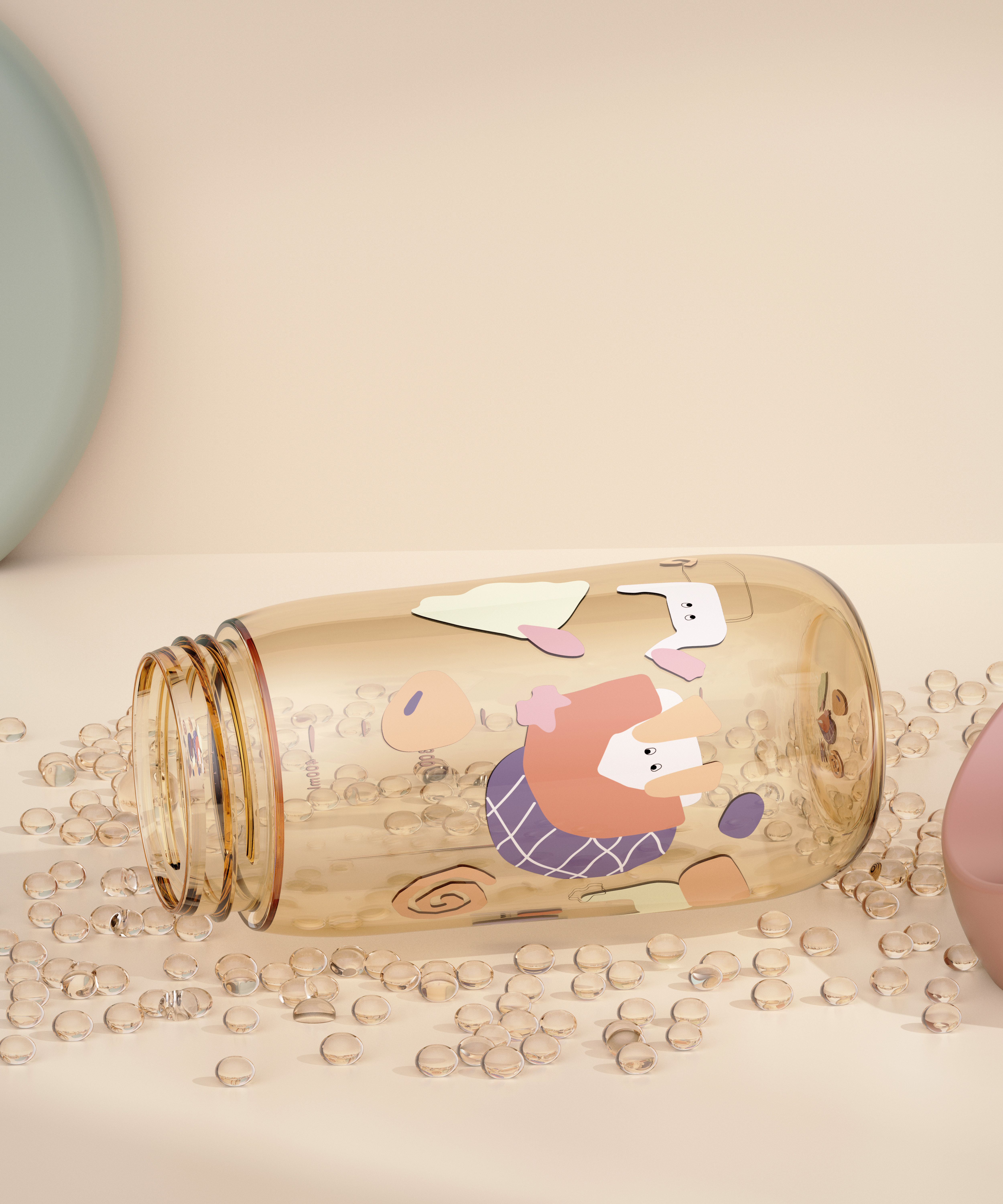 PPSU summer straw cup，