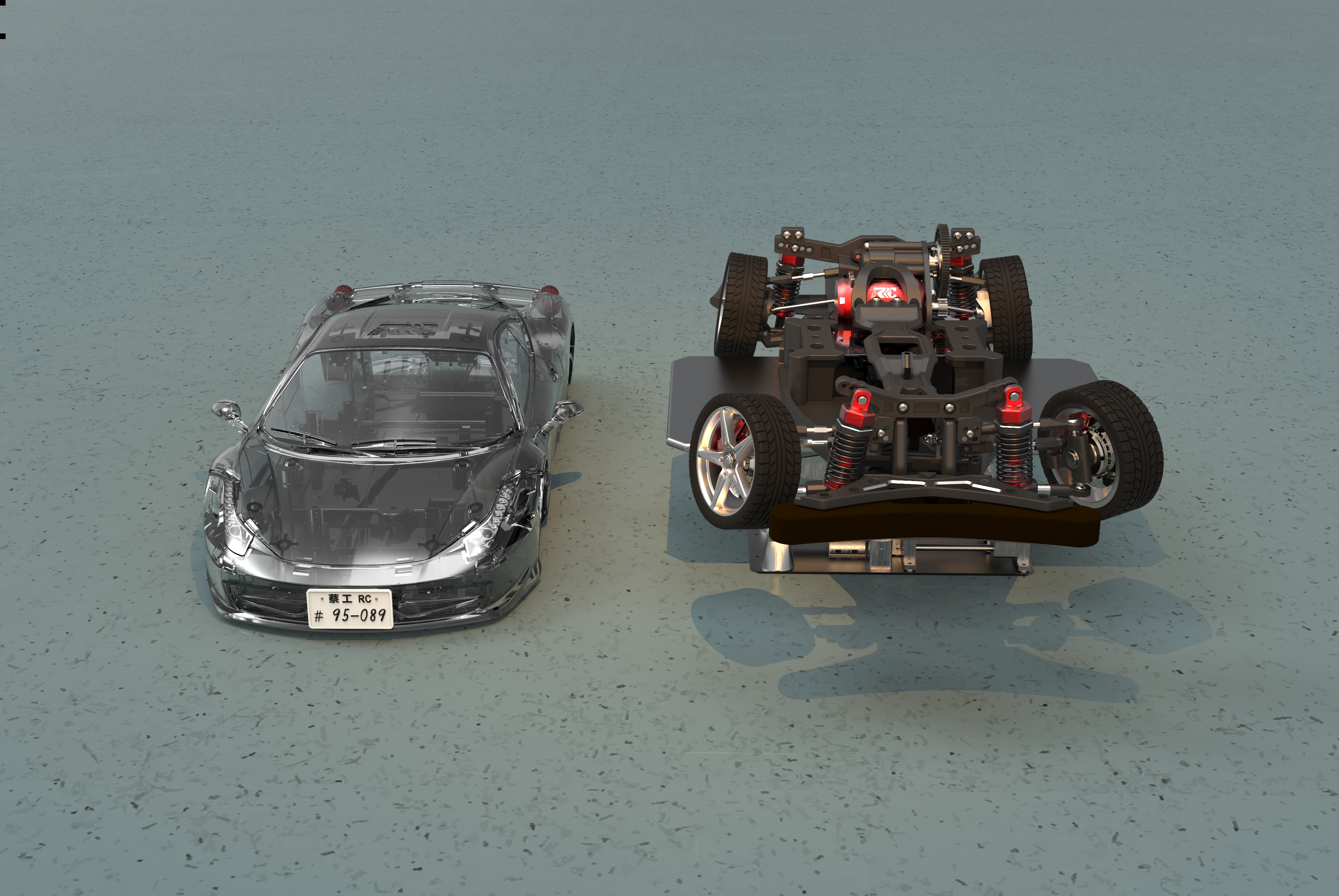 rc漂移车10比例仿真车架