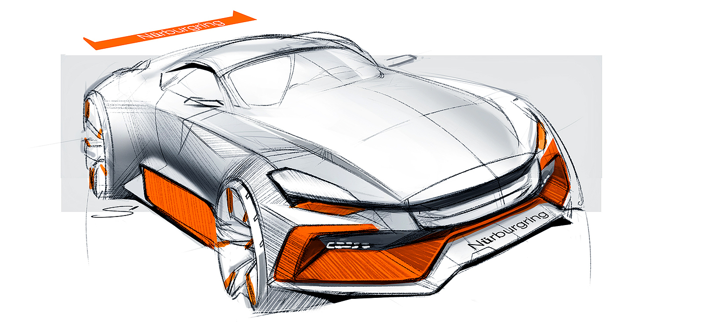 automobile，Render，sketch，concept，