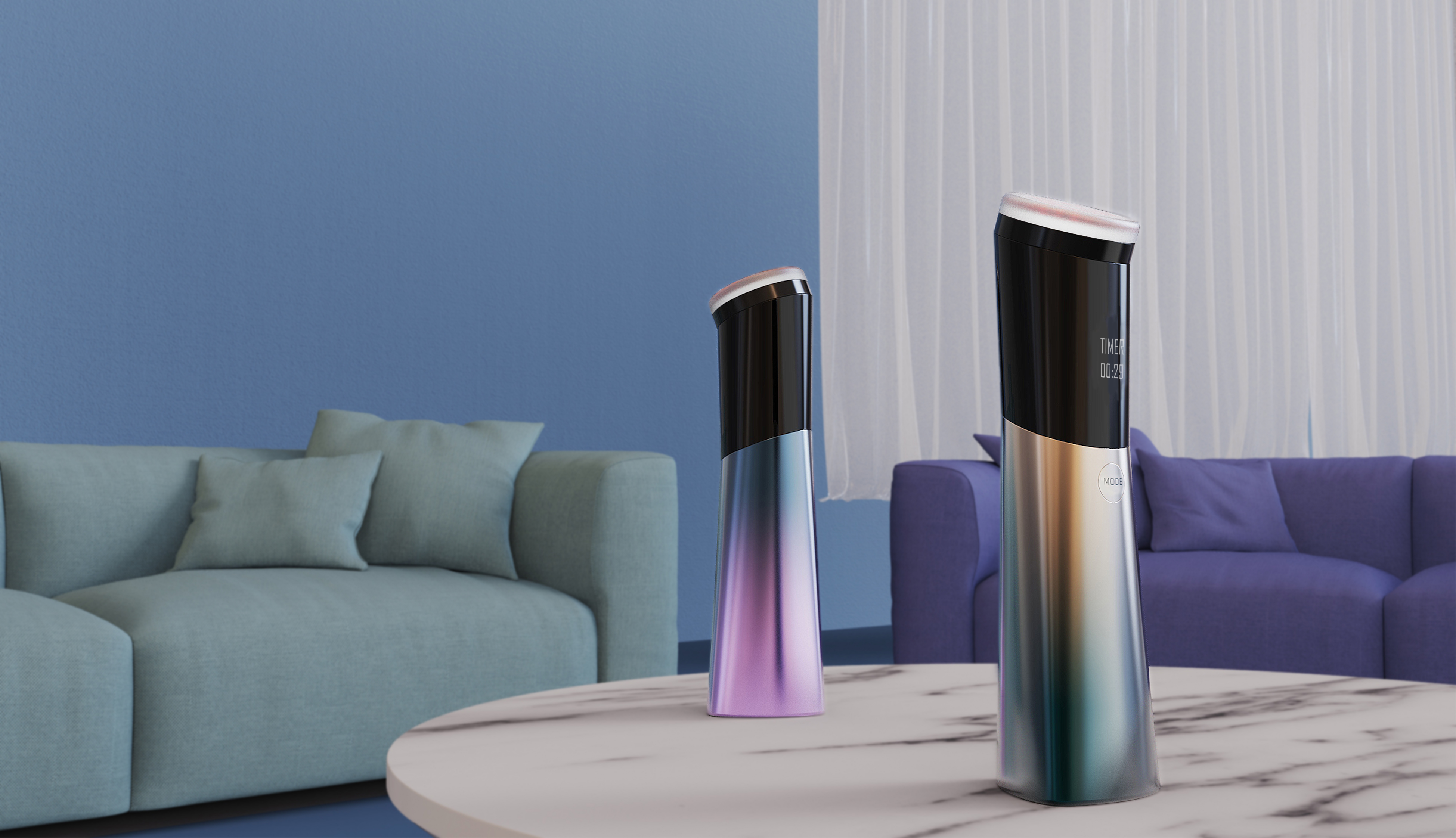 cosmetic instrument，Glass material，LED optical technology，