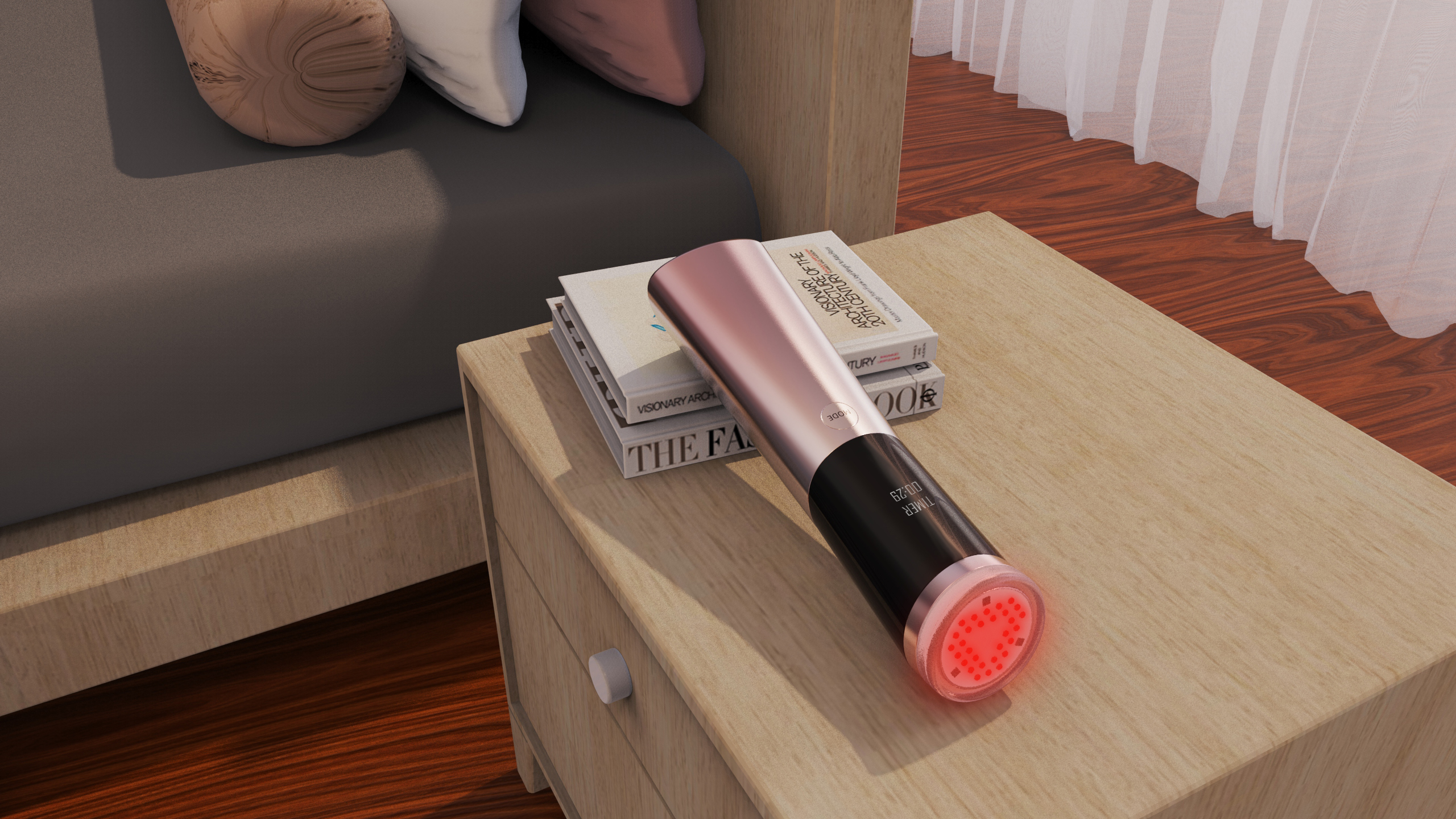 cosmetic instrument，Glass material，LED optical technology，