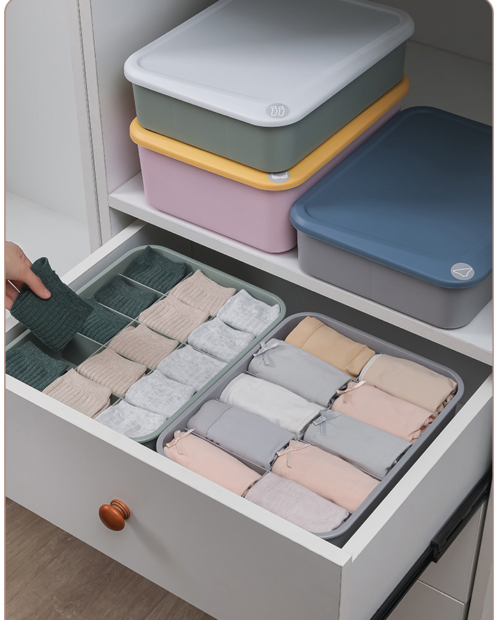 Underwear storage，Simple storage box，Dustproof storage，