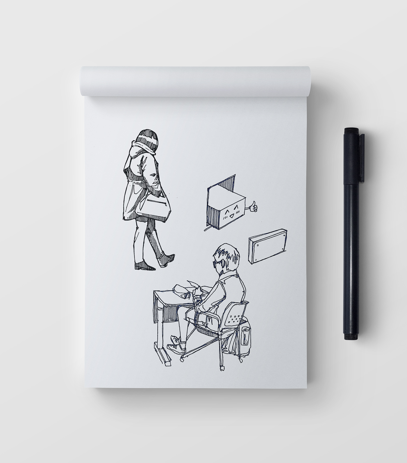 Little picture book of the great God，Hand drawn，sketch，