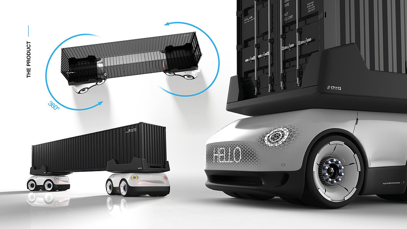 atlas，自动驾驶，集装箱，货车，