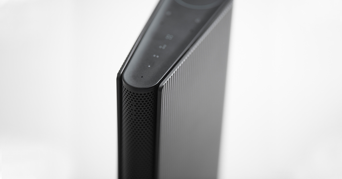 Beosound Emerge，speaker，book，knitting，aluminium，